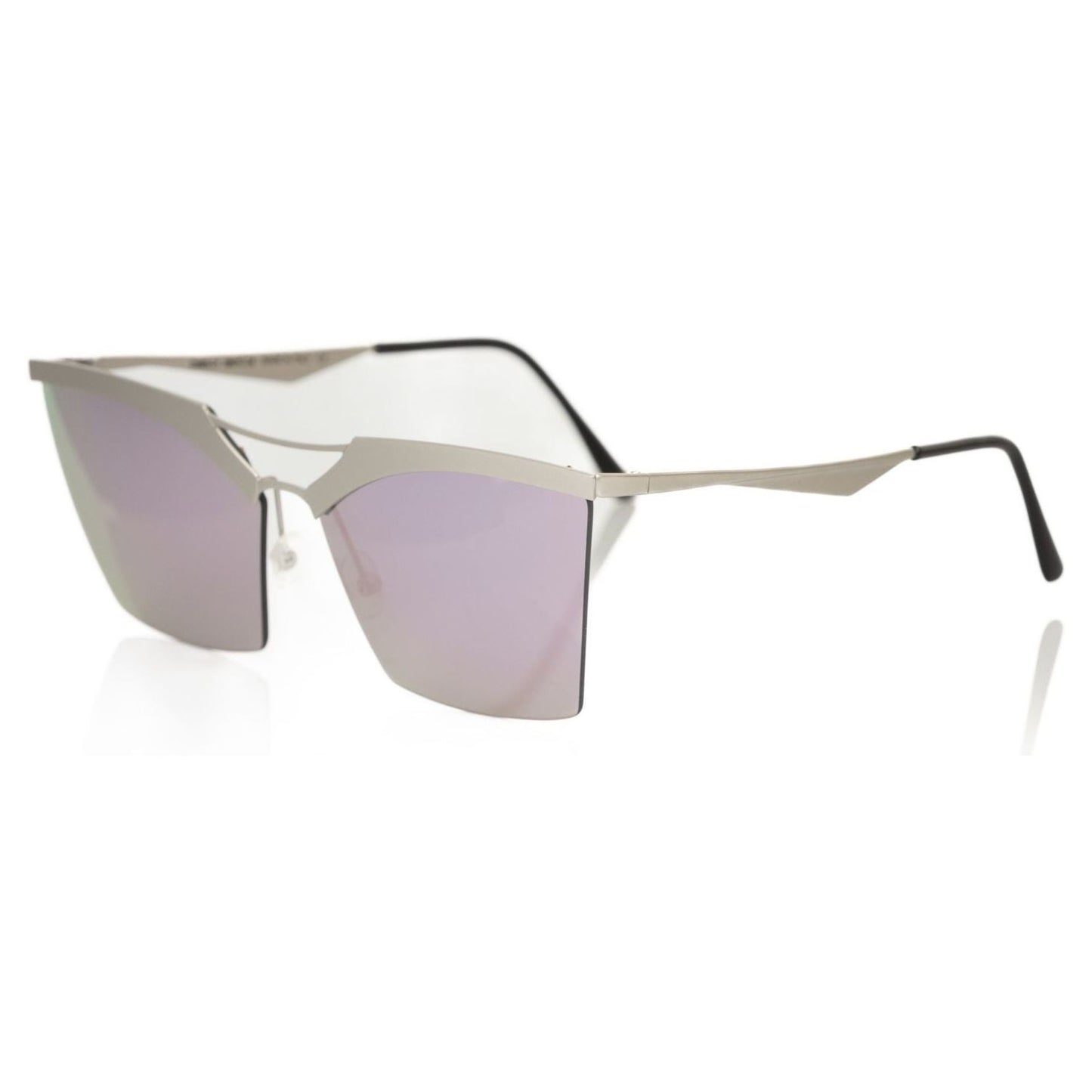 Frankie Morello Silver Metallic Women Sunglass Frankie Morello