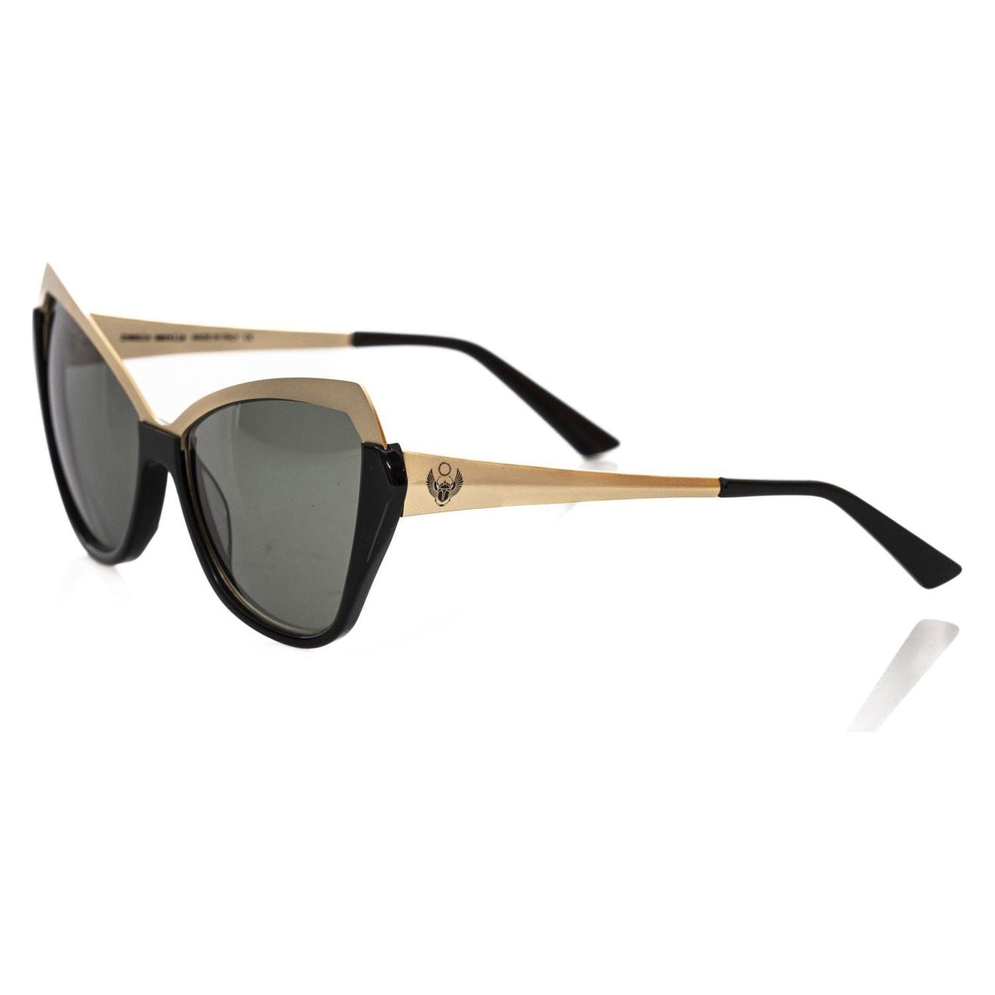 Frankie Morello Black Acetate Women Sunglasses Frankie Morello