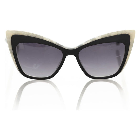 Frankie Morello Black Acetate Women's Sunglass Frankie Morello