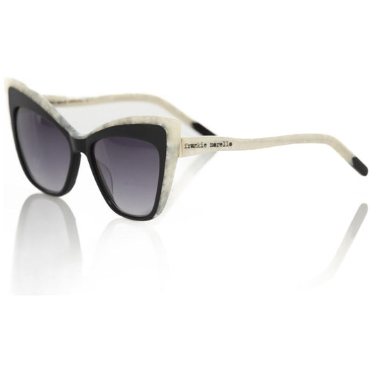 Frankie Morello Black Acetate Women's Sunglass Frankie Morello