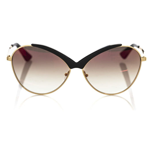 Frankie Morello Black Metallic Women Sunglass Frankie Morello