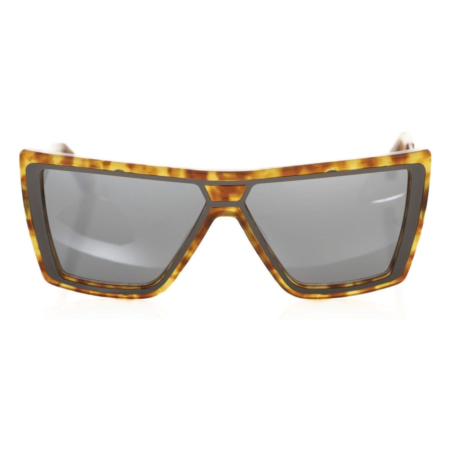 Frankie Morello Brown Acetate Women Sunglass Frankie Morello