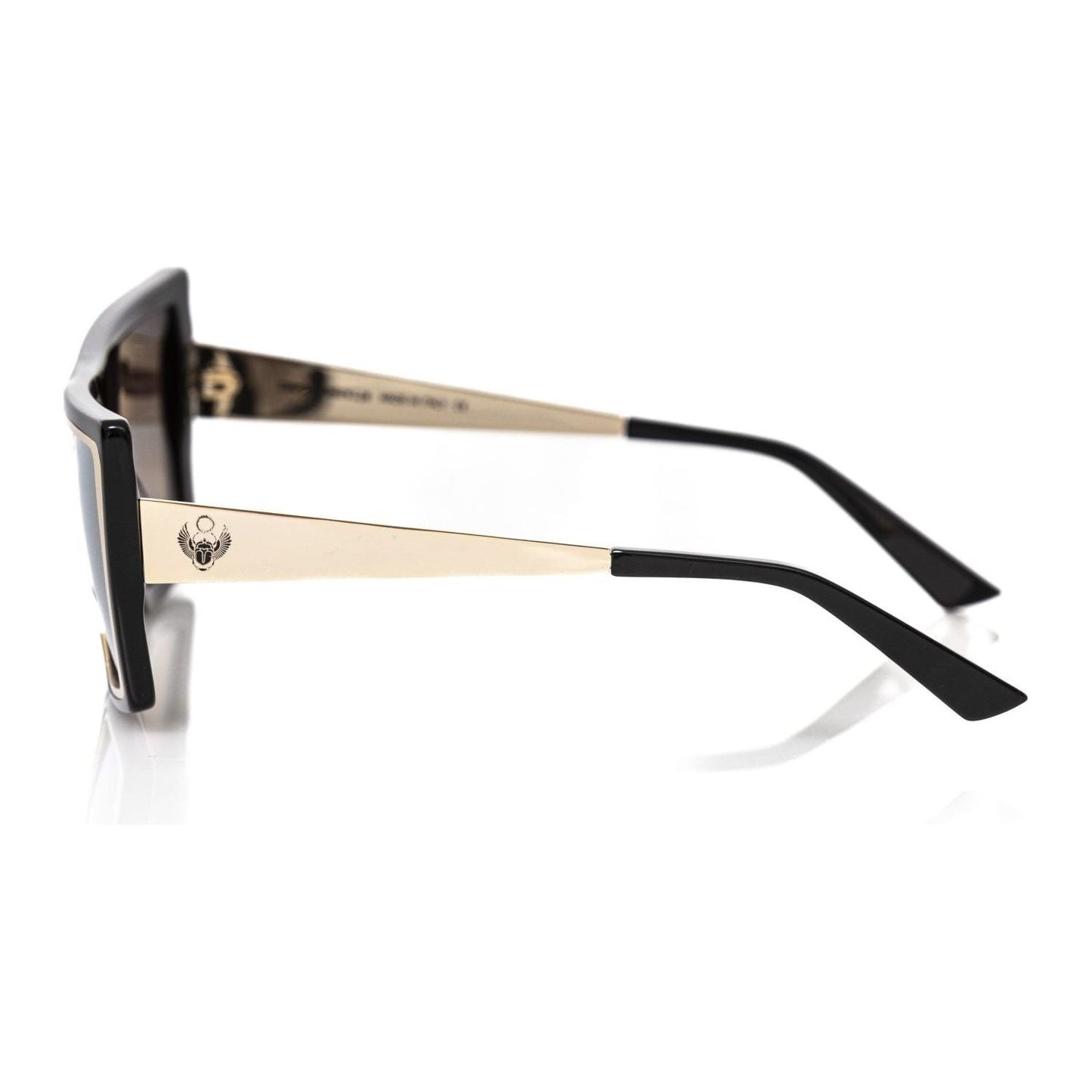 Frankie Morello Black Acetate Women's Sunglass Frankie Morello