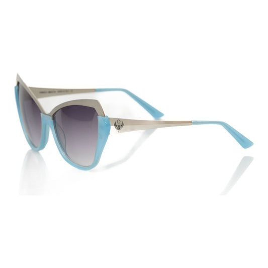 Frankie Morello Light Blue Acetate Women Sunglass Frankie Morello