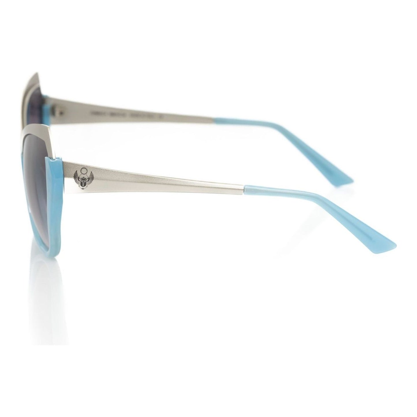 Frankie Morello Light Blue Acetate Women Sunglass Frankie Morello