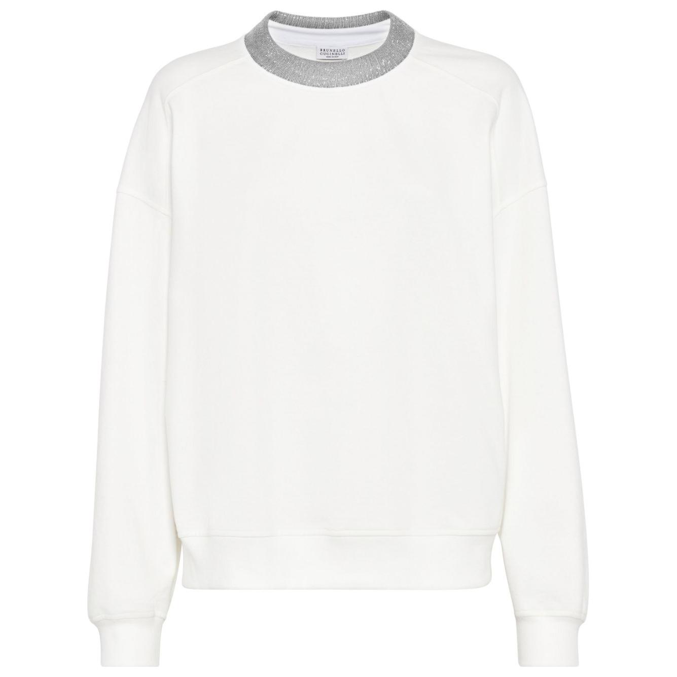 Brunello Cucinelli Sweaters White Topwear Brunello Cucinelli