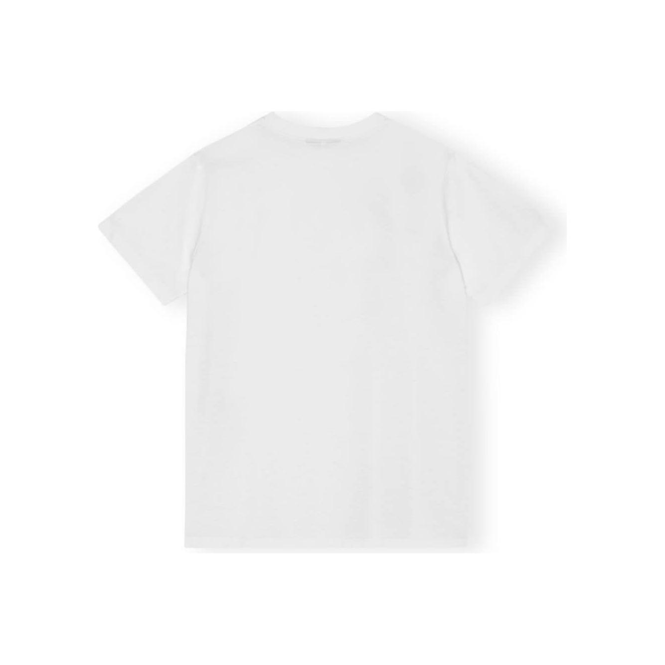 GANNI T-shirts cotton jersey White Topwear Ganni