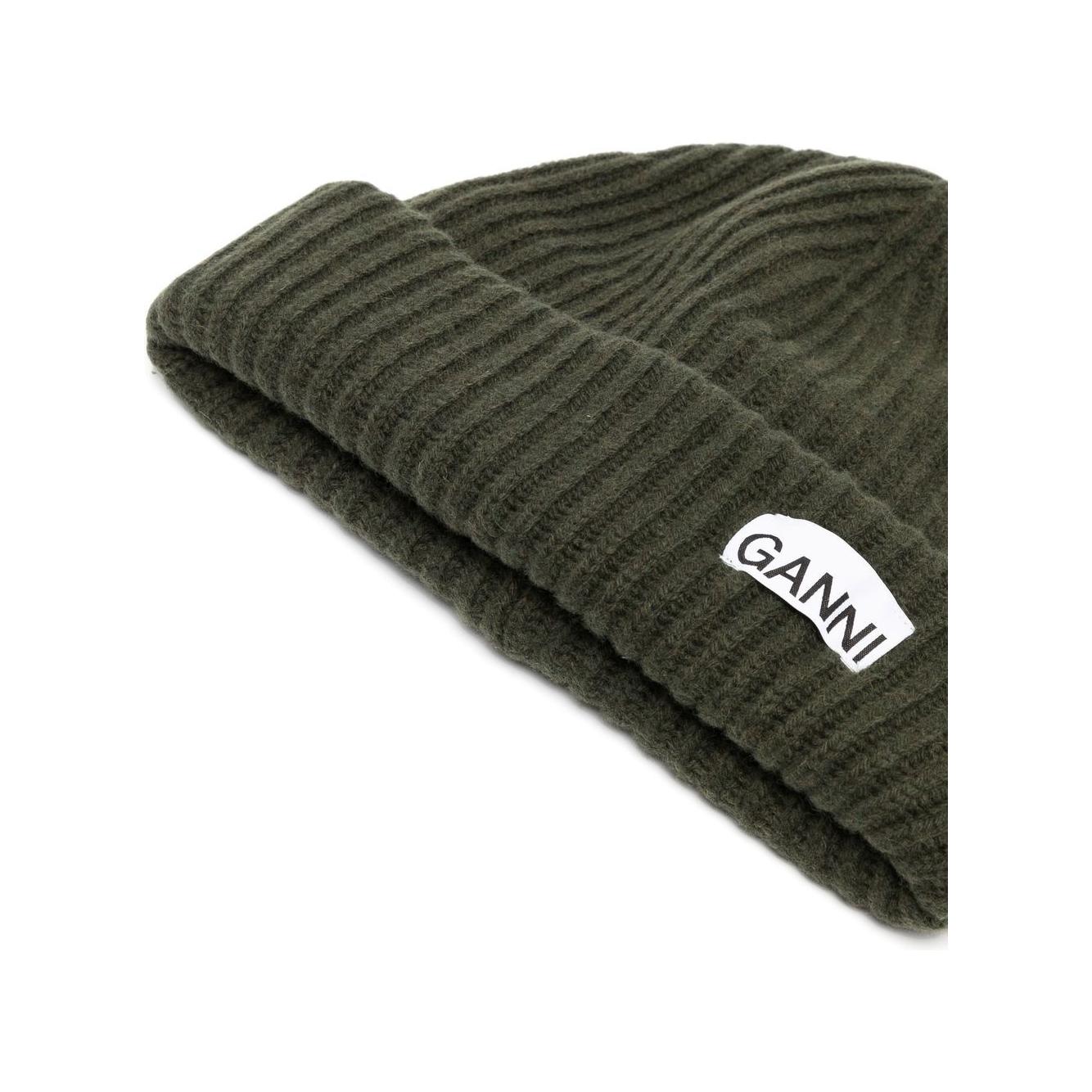 GANNI Hats Grey Scarves Hats & Gloves Ganni