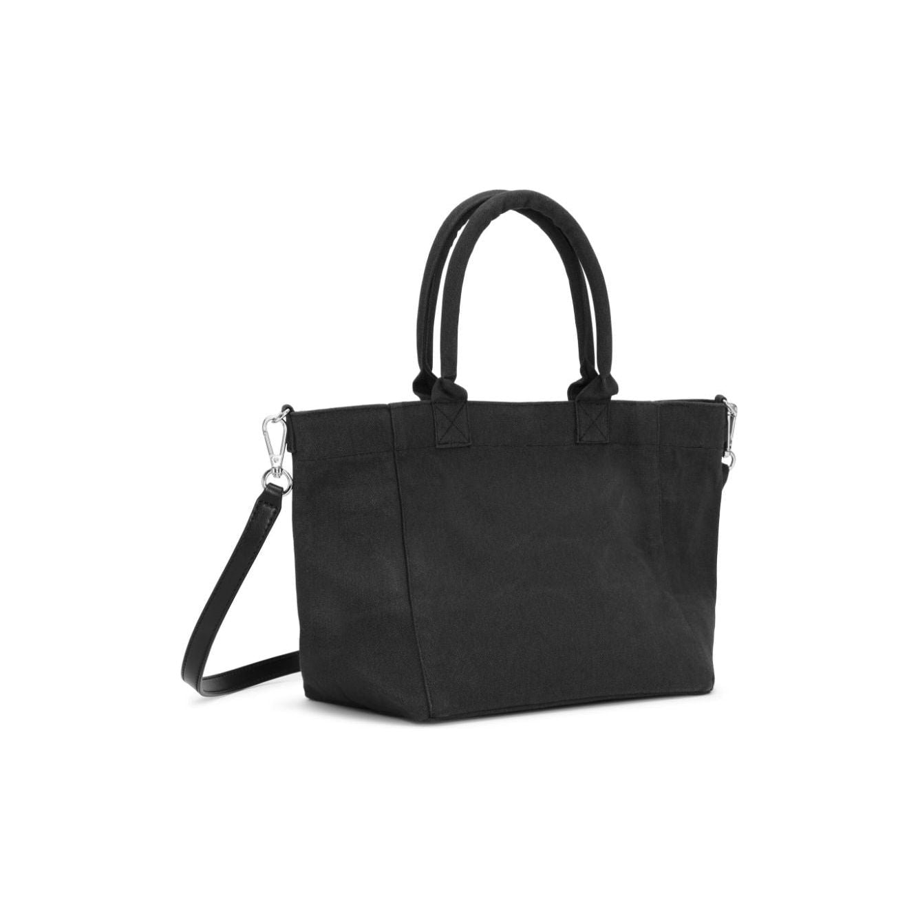 GANNI black embroidered logo Bag Shopper Ganni