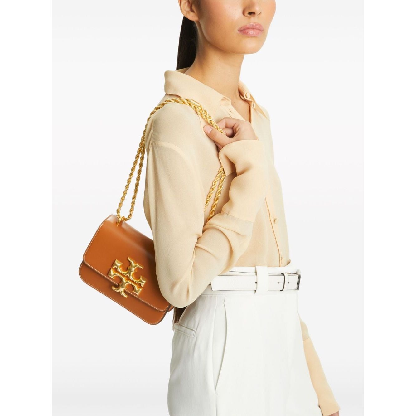 Tory Burch cognac brown leather Bag Shoulder Tory Burch