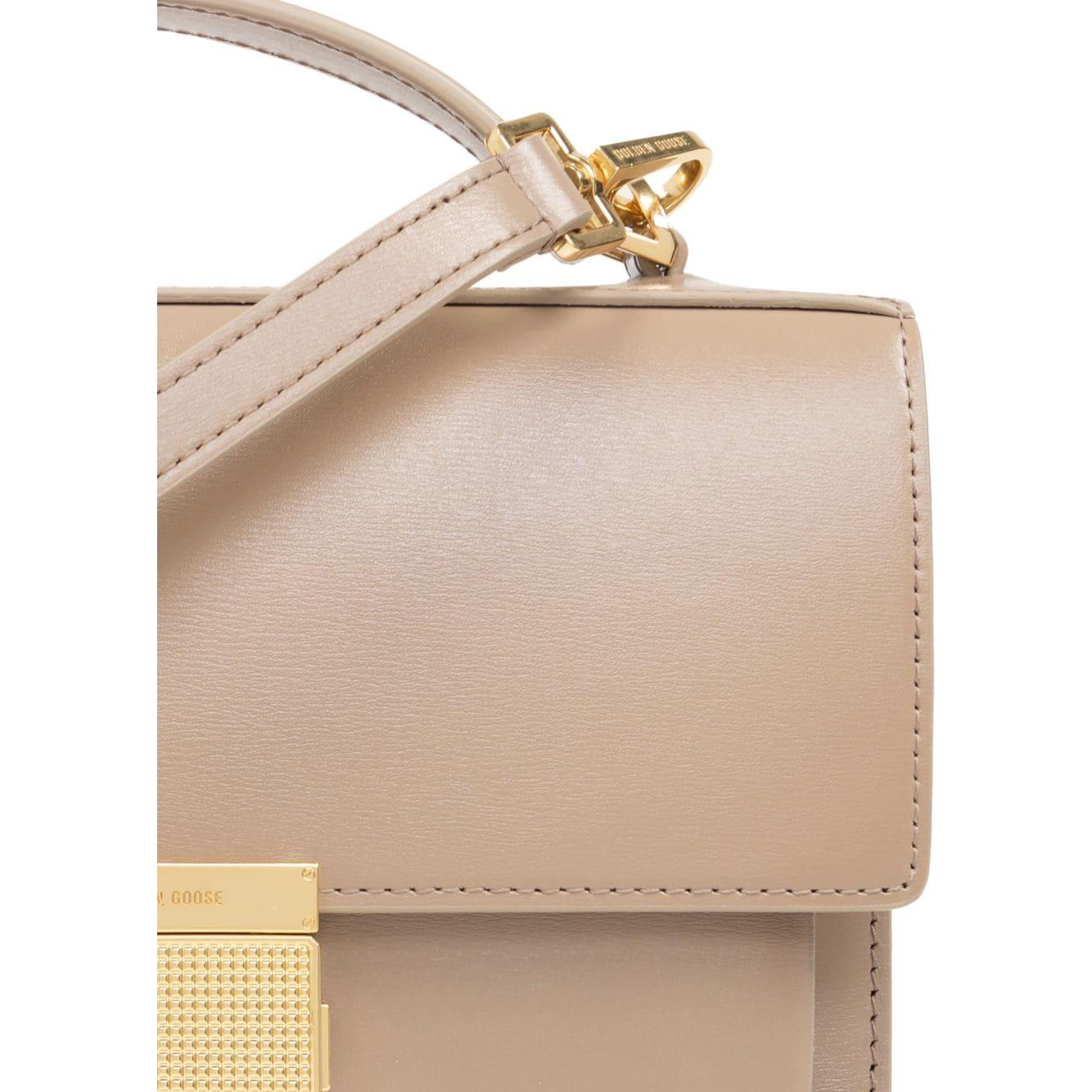 Golden Goose beige calf leather square body Bags Handbag Golden Goose