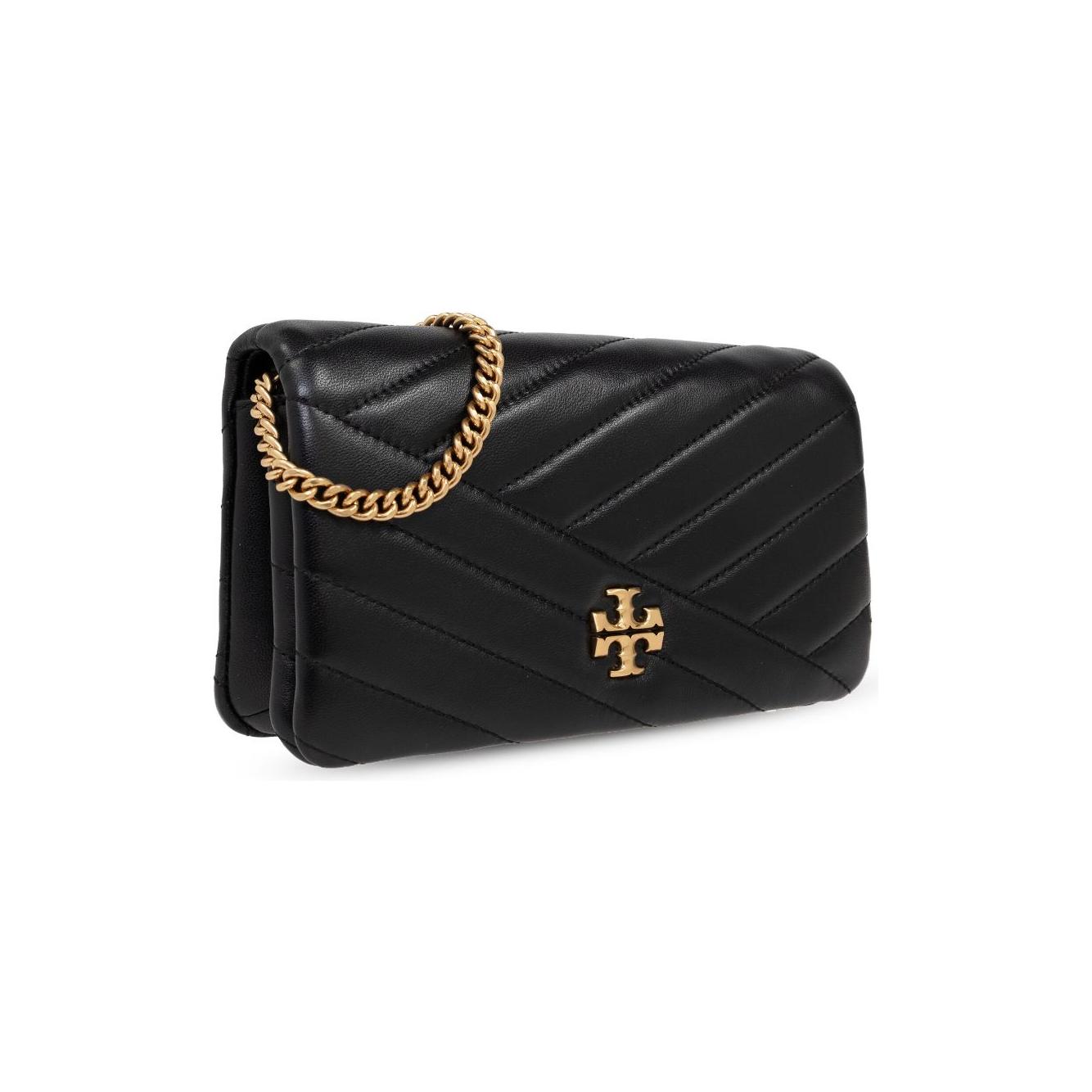 Tory Burch black sheepskin chevron quilting Bag Clutches Tory Burch