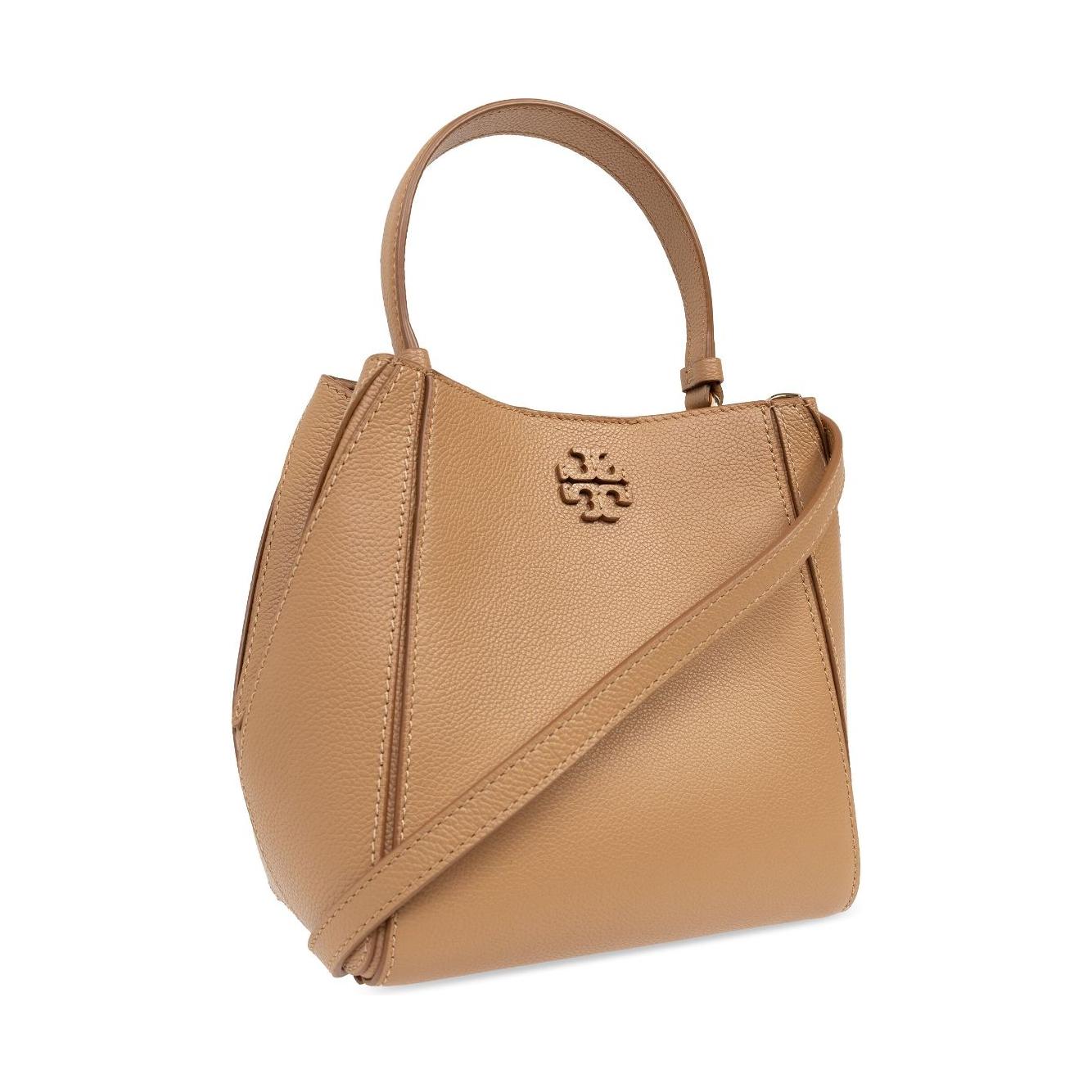 Tory Burch camel brown calf leather grained Bag Shoulder Tory Burch