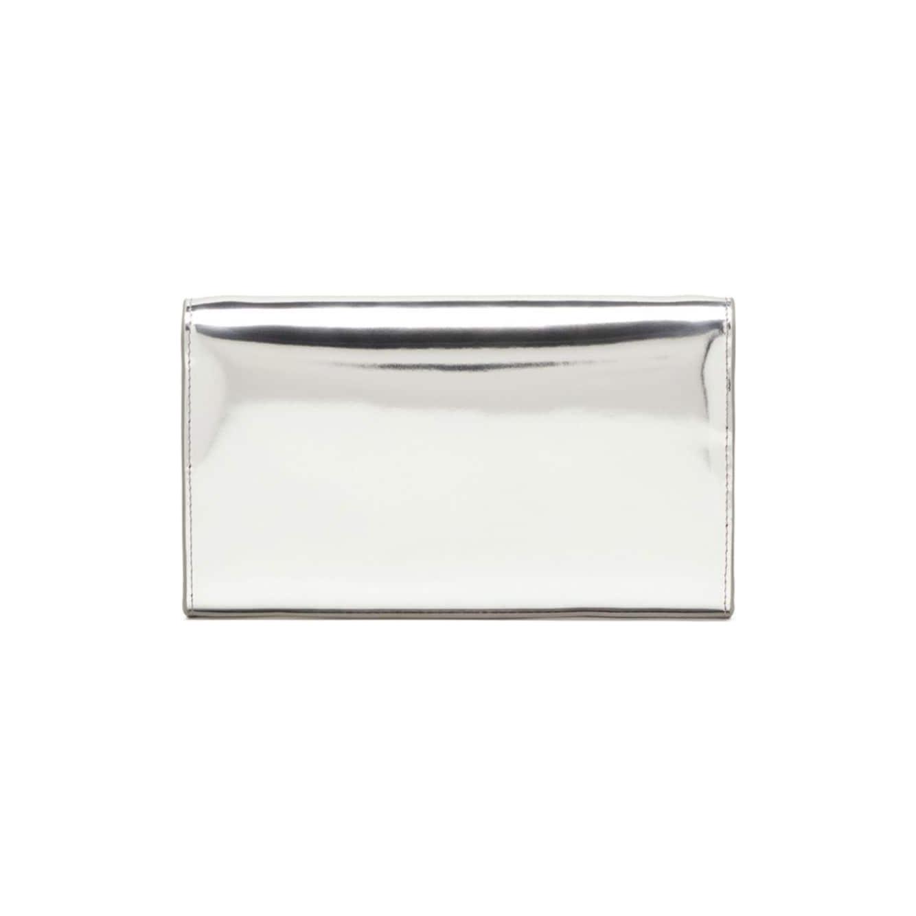 Diesel silver-tone calf leather Bag Clutches Diesel