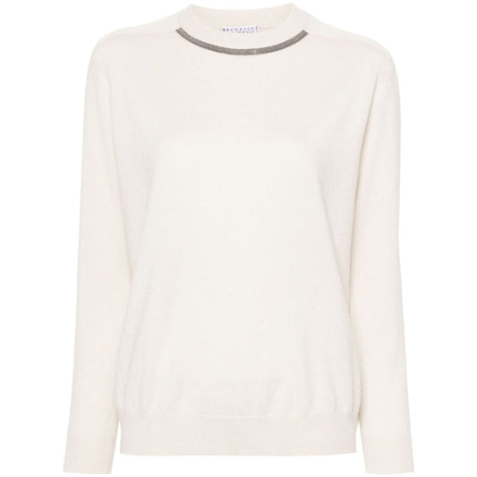 Brunello Cucinelli Sweaters Beige Topwear Brunello Cucinelli