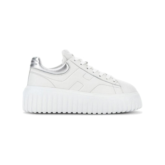 HOGAN PRE optical white/silver-tone nappa leather sneakers Sneakers Hogan Pre