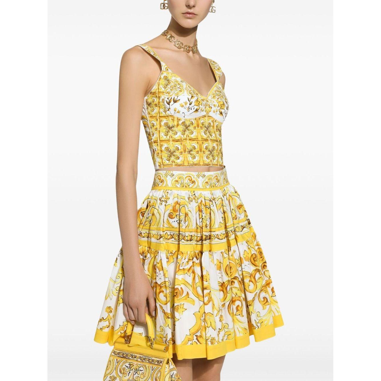 Dolce & Gabbana Top Yellow Topwear Dolce & Gabbana