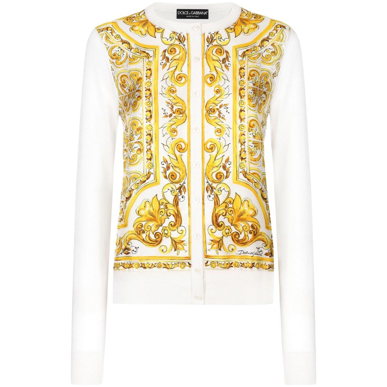 Dolce & Gabbana Sweaters Yellow Topwear Dolce & Gabbana