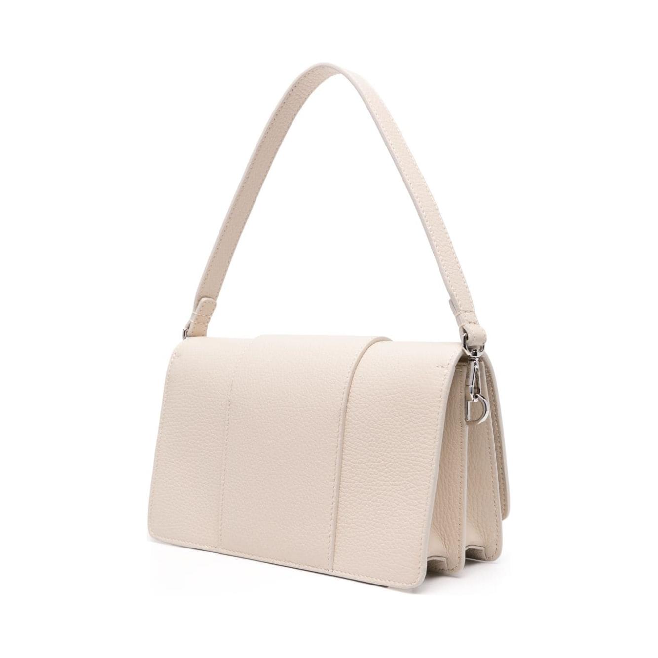 HOGAN PRE light beige calf leather pebbled texture Bag Shoulder Hogan Pre