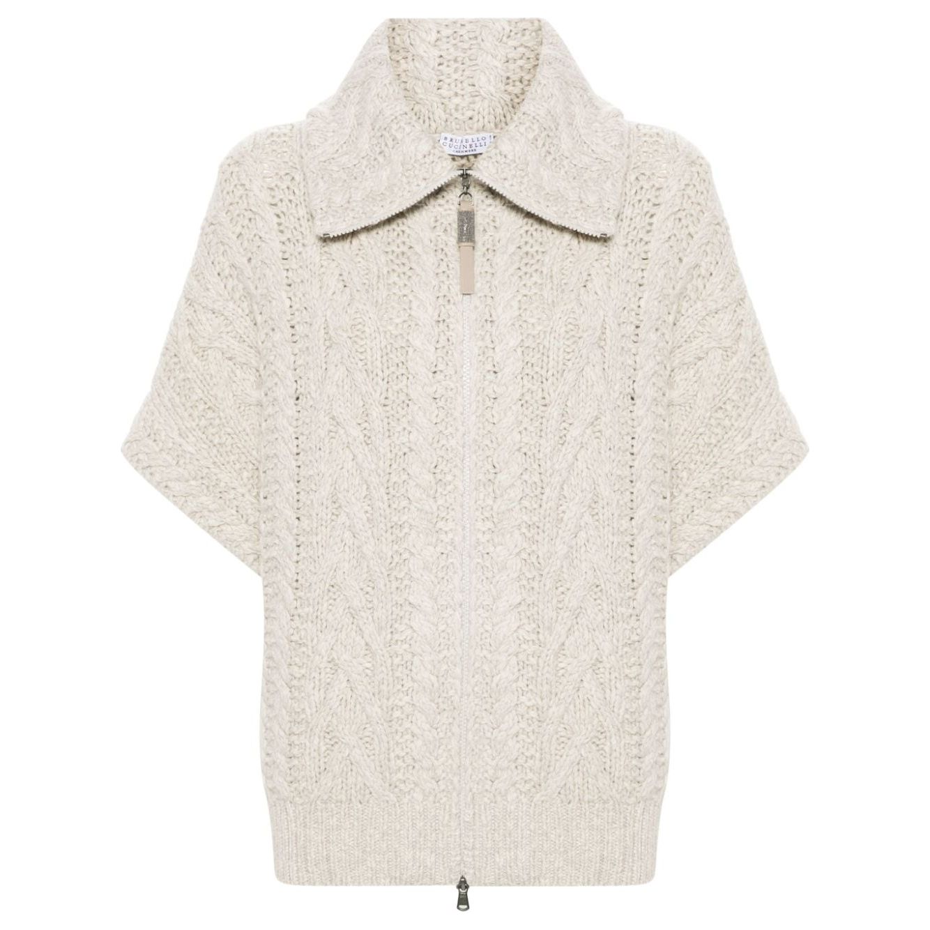 Brunello Cucinelli light beige wool-cashmere blend knitted Sweaters Topwear Brunello Cucinelli