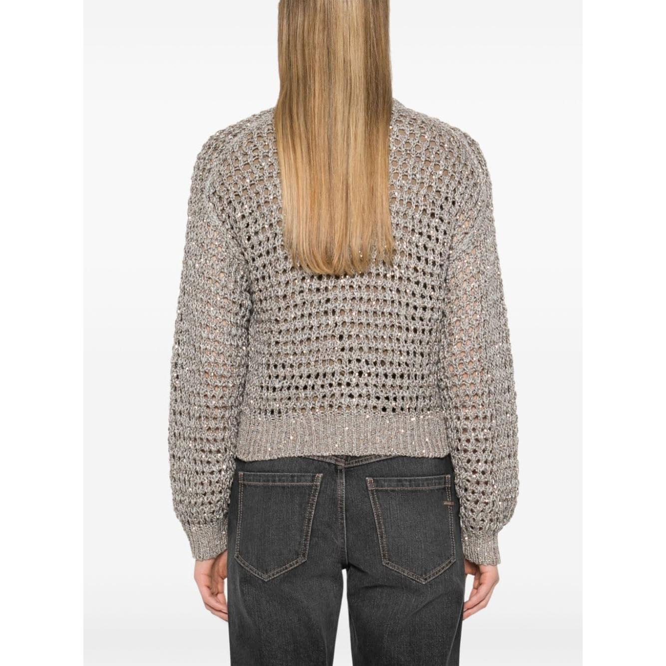 Brunello Cucinelli Sweaters Grey Topwear Brunello Cucinelli