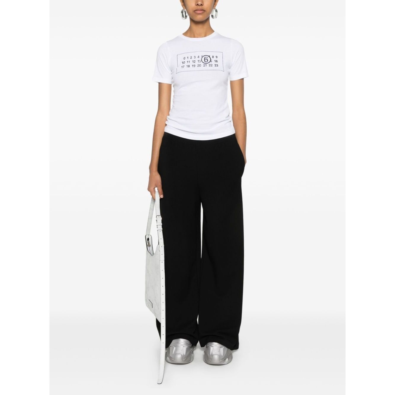 MM6 Maison Margiela T-shirts and Polos White Topwear MM6 Maison Margiela