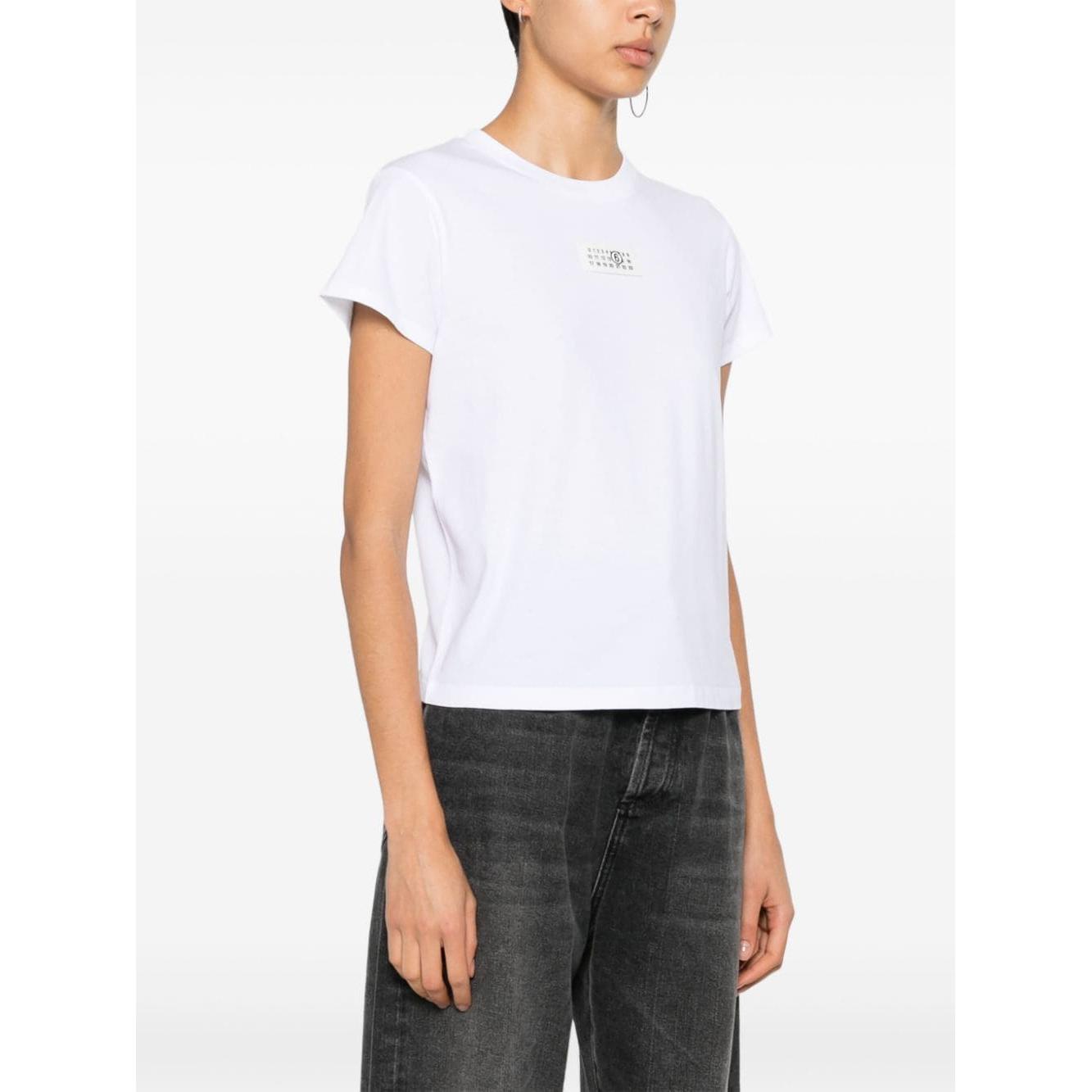 MM6 Maison Margiela T-shirts and Polos White Topwear MM6 Maison Margiela