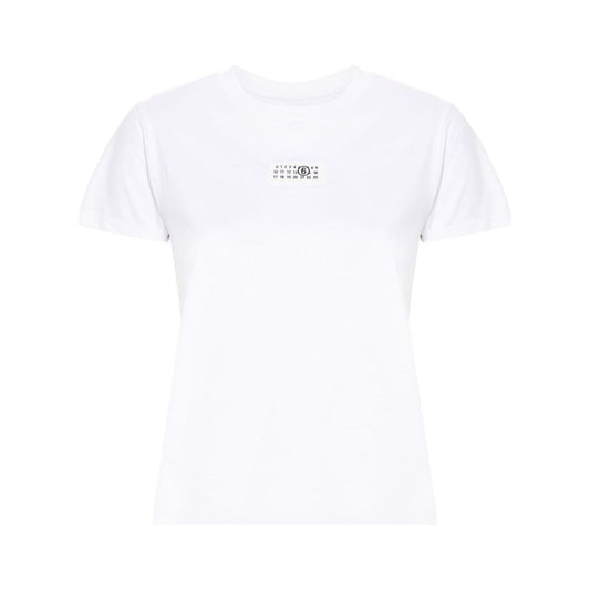 MM6 Maison Margiela T-shirts and Polos White Topwear MM6 Maison Margiela