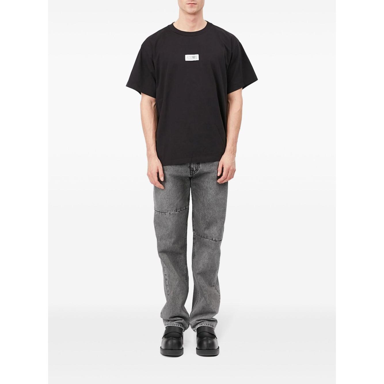 MM6 Maison Margiela T-shirts and Polos Black Topwear MM6 Maison Margiela