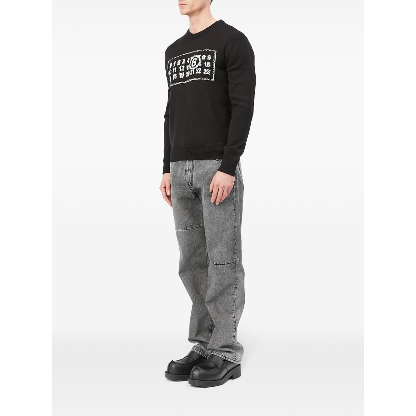 MM6 Maison Margiela Sweaters Black Topwear MM6 Maison Margiela