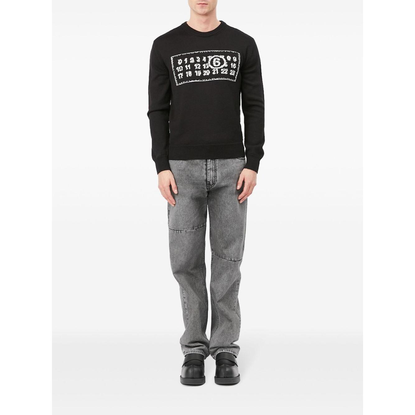 MM6 Maison Margiela Sweaters Black Topwear MM6 Maison Margiela