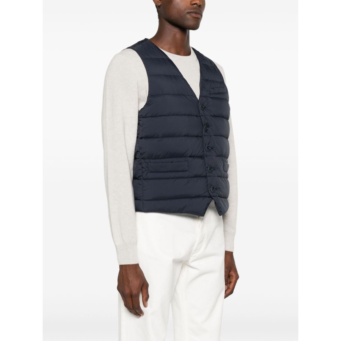 Herno Jackets Blue Vests Herno