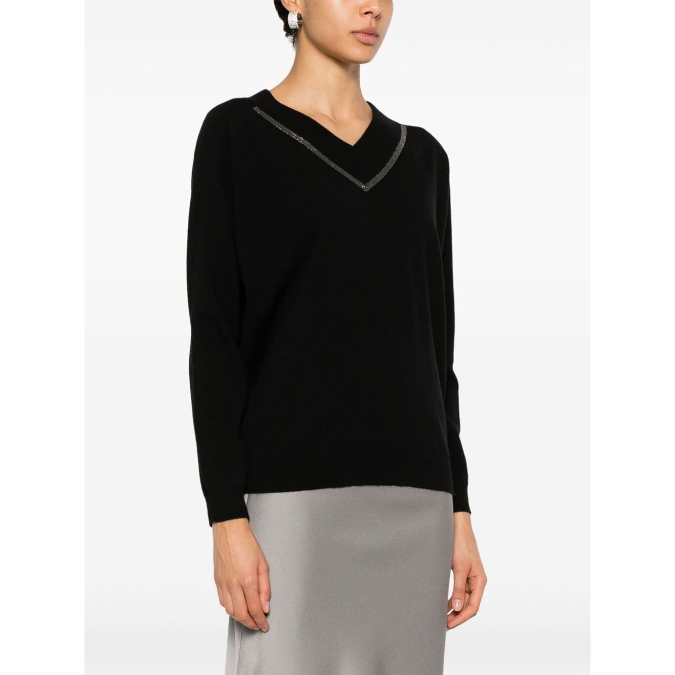 Brunello Cucinelli Sweaters Black Topwear Brunello Cucinelli