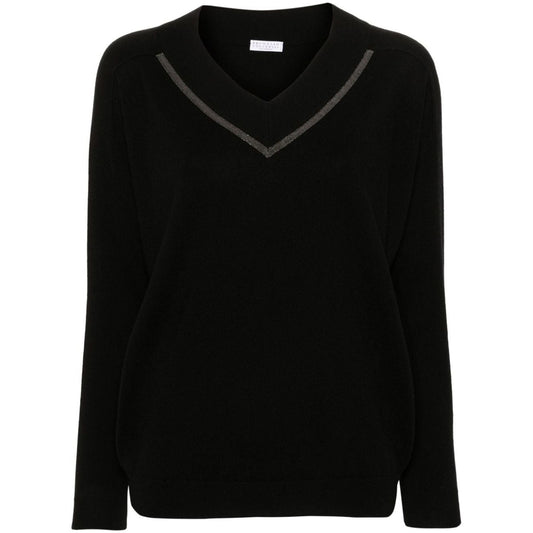 Brunello Cucinelli Sweaters Black Topwear Brunello Cucinelli