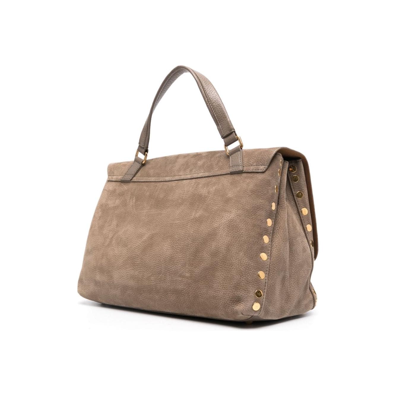 Zanellato taupe brown calf leather grained Bag Handbag Zanellato