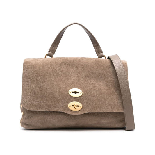 Zanellato taupe brown calf leather grained Bag Handbag Zanellato