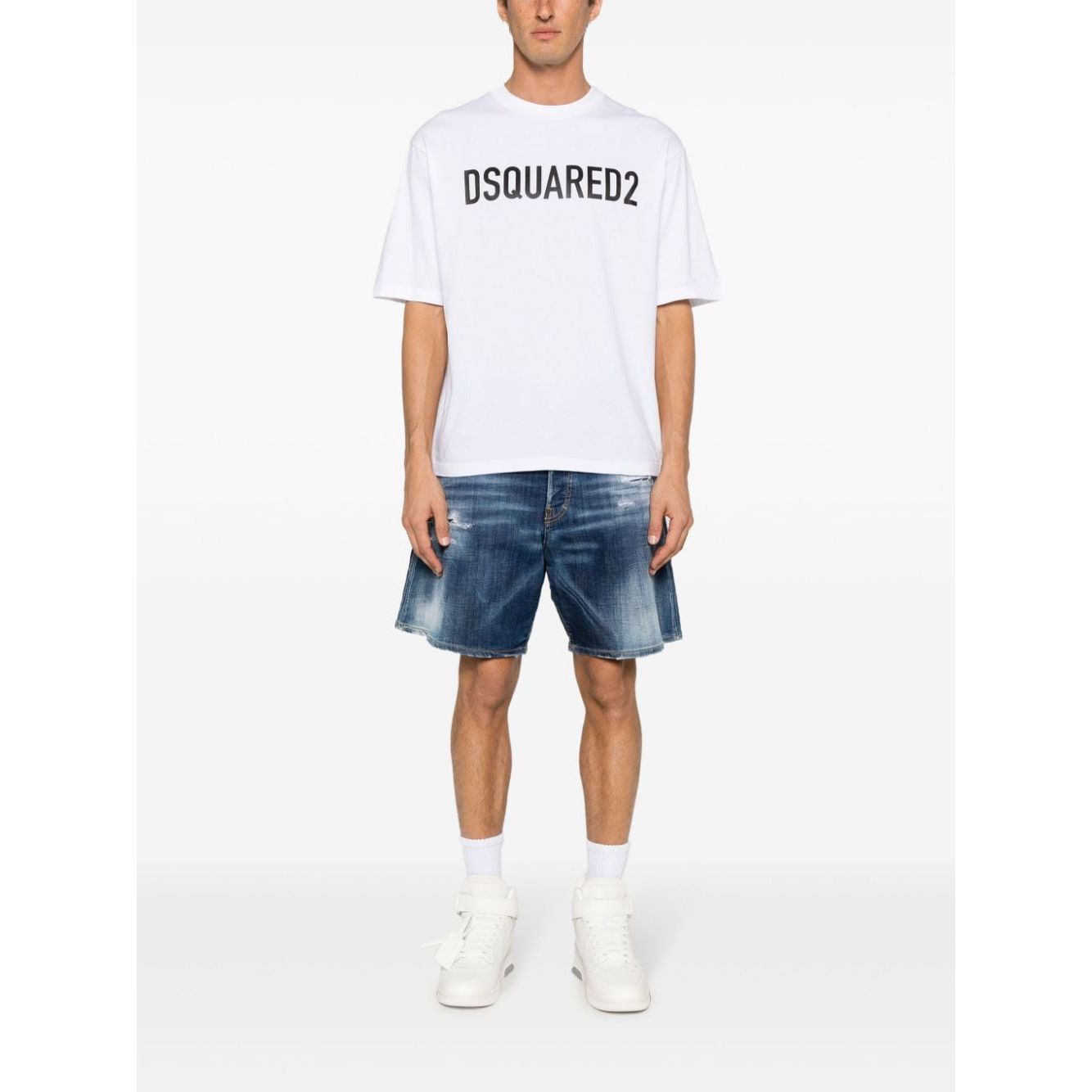 Dsquared2 T-shirts and Polos White Topwear Dsquared2