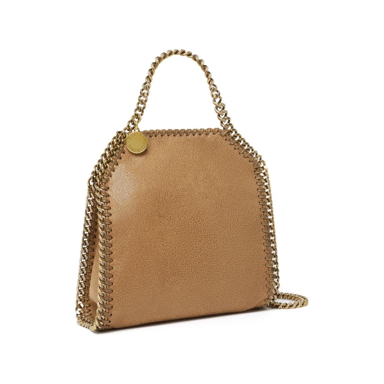 Stella McCartney cognac artificial leather semi-gloss grain bag Shoulder Stella Mccartney