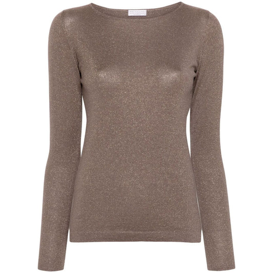 Brunello Cucinelli Sweaters Beige Topwear Brunello Cucinelli