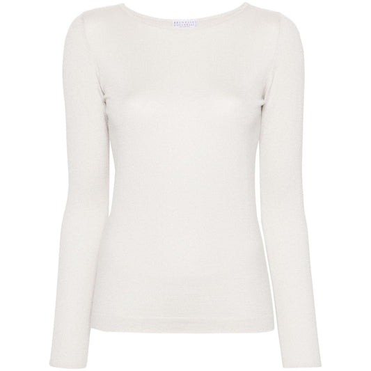 Brunello Cucinelli Sweaters White Topwear Brunello Cucinelli