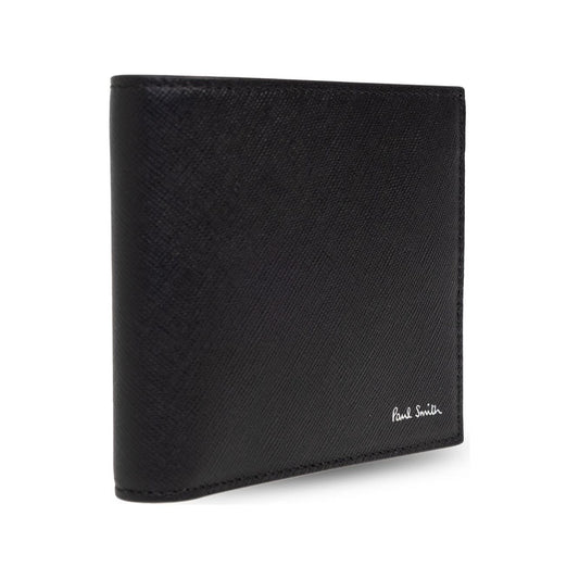 Paul Smith black calf leather textured Wallets Small Leather Goods Paul Smith