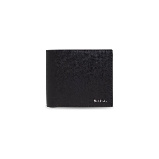 Paul Smith black calf leather textured Wallets Small Leather Goods Paul Smith