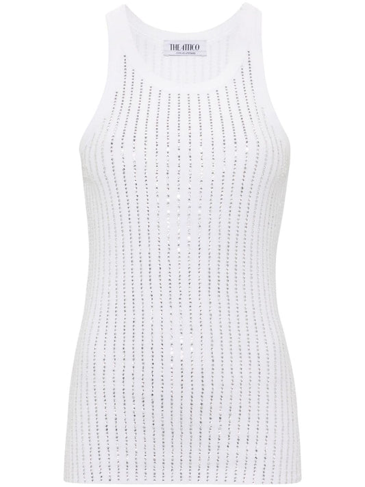 The Attico Top White Topwear The Attico