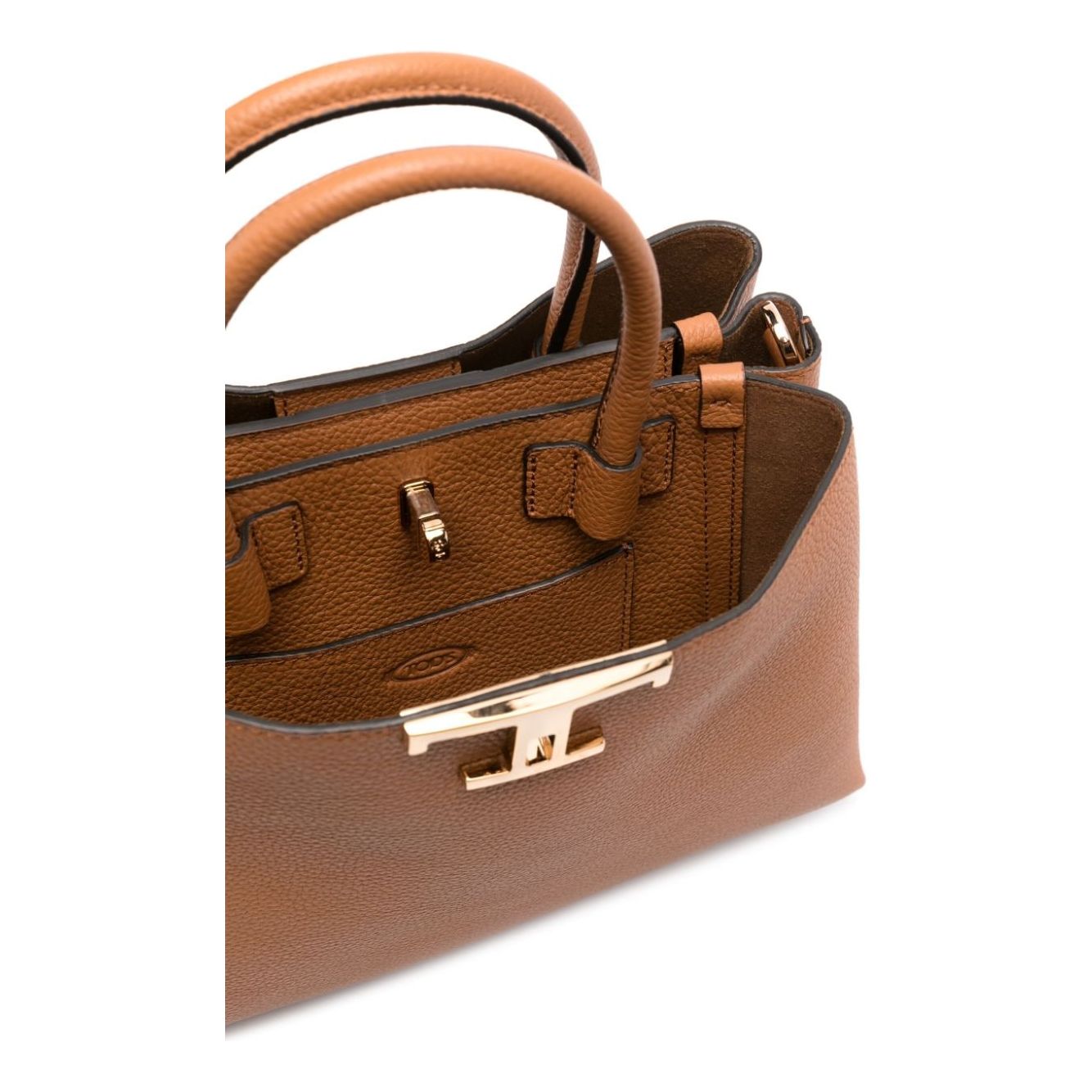 Tod's camel brown calf leather grained Bags Shopper Tod'S