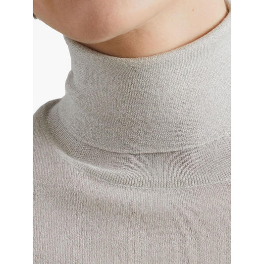 Brunello Cucinelli Sweaters Light Grey Topwear Brunello Cucinelli