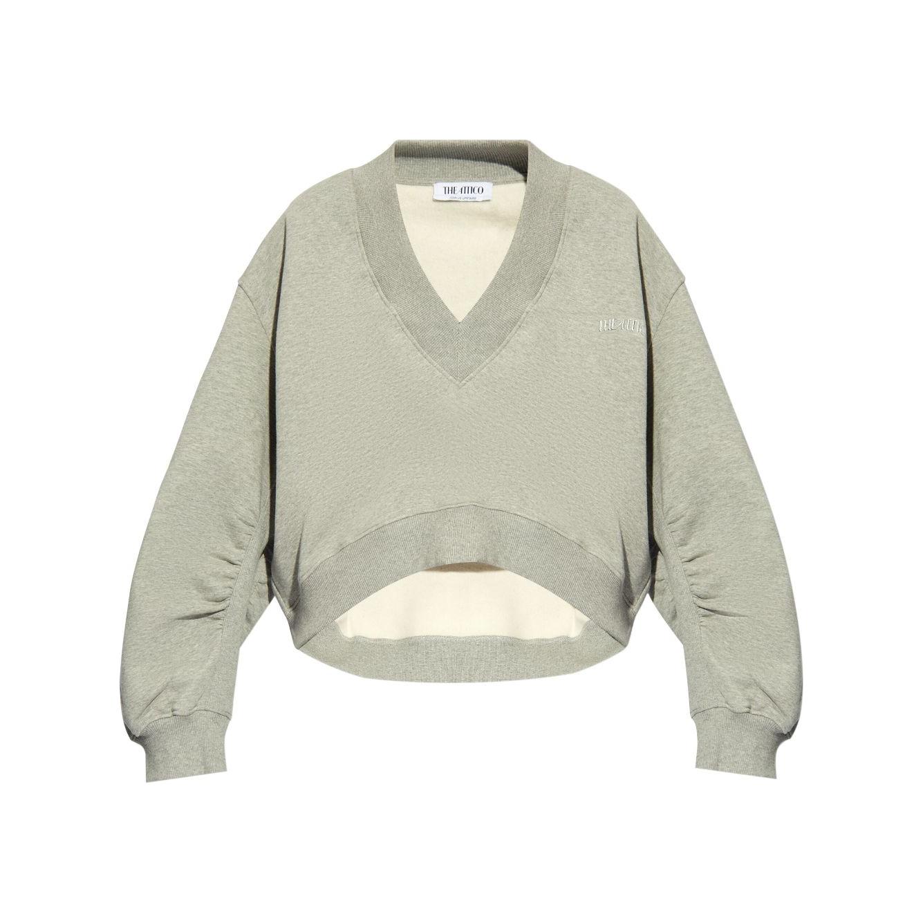 The Attico Sweaters Grey Topwear The Attico