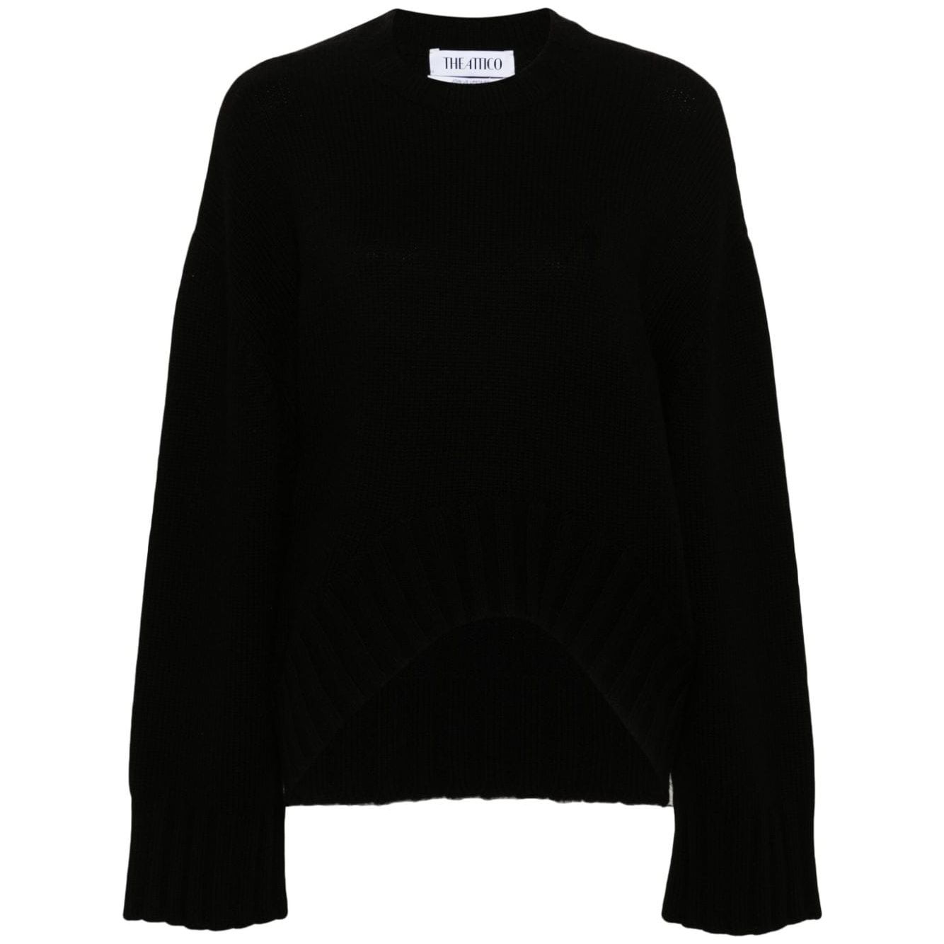 The Attico Sweaters Black Topwear The Attico