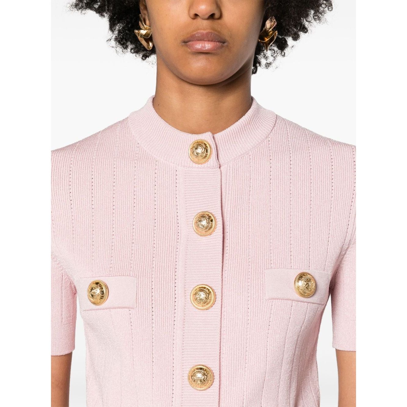 Balmain Sweaters Pink Topwear Balmain