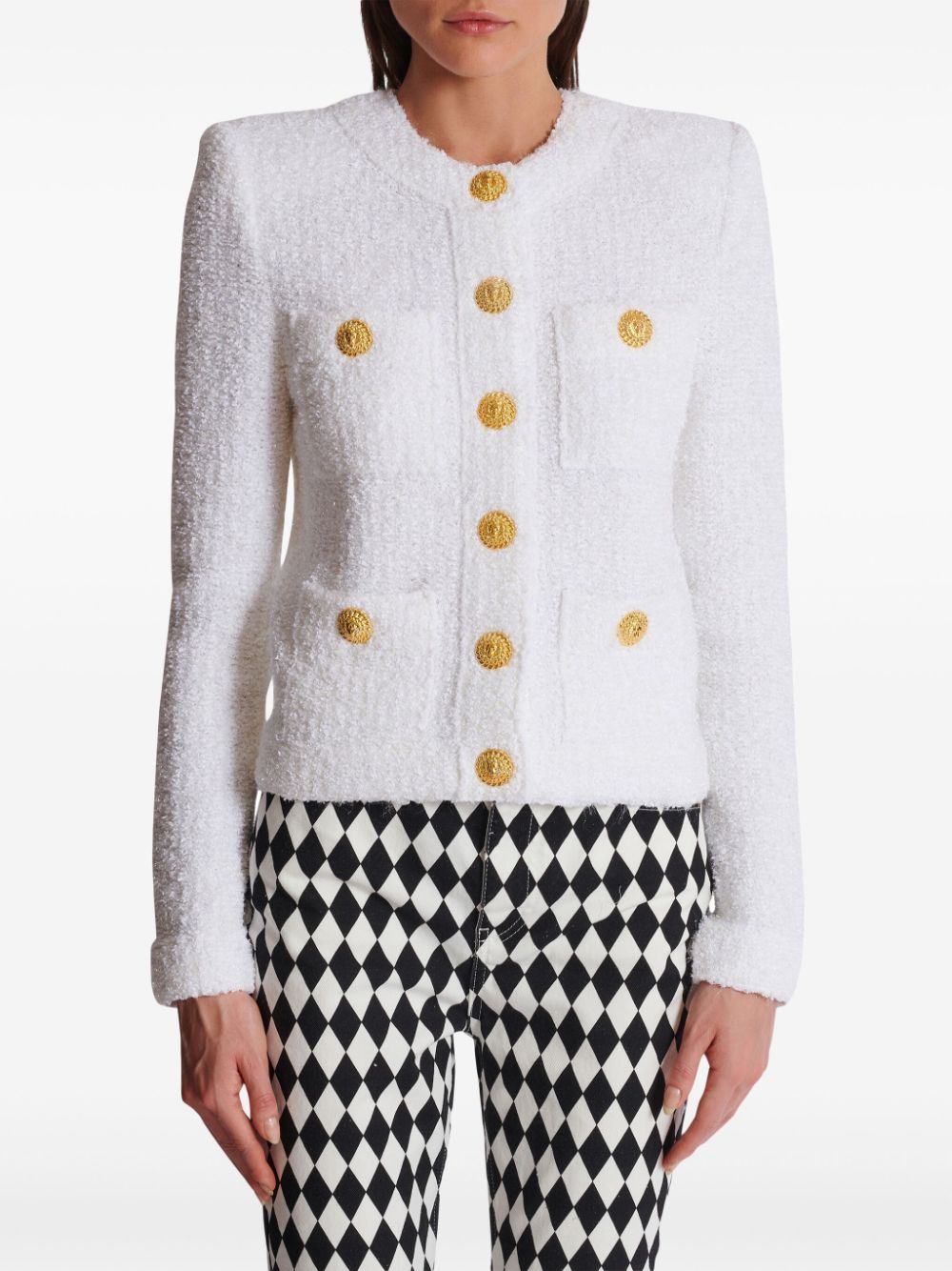 Balmain Jackets White Jackets Balmain