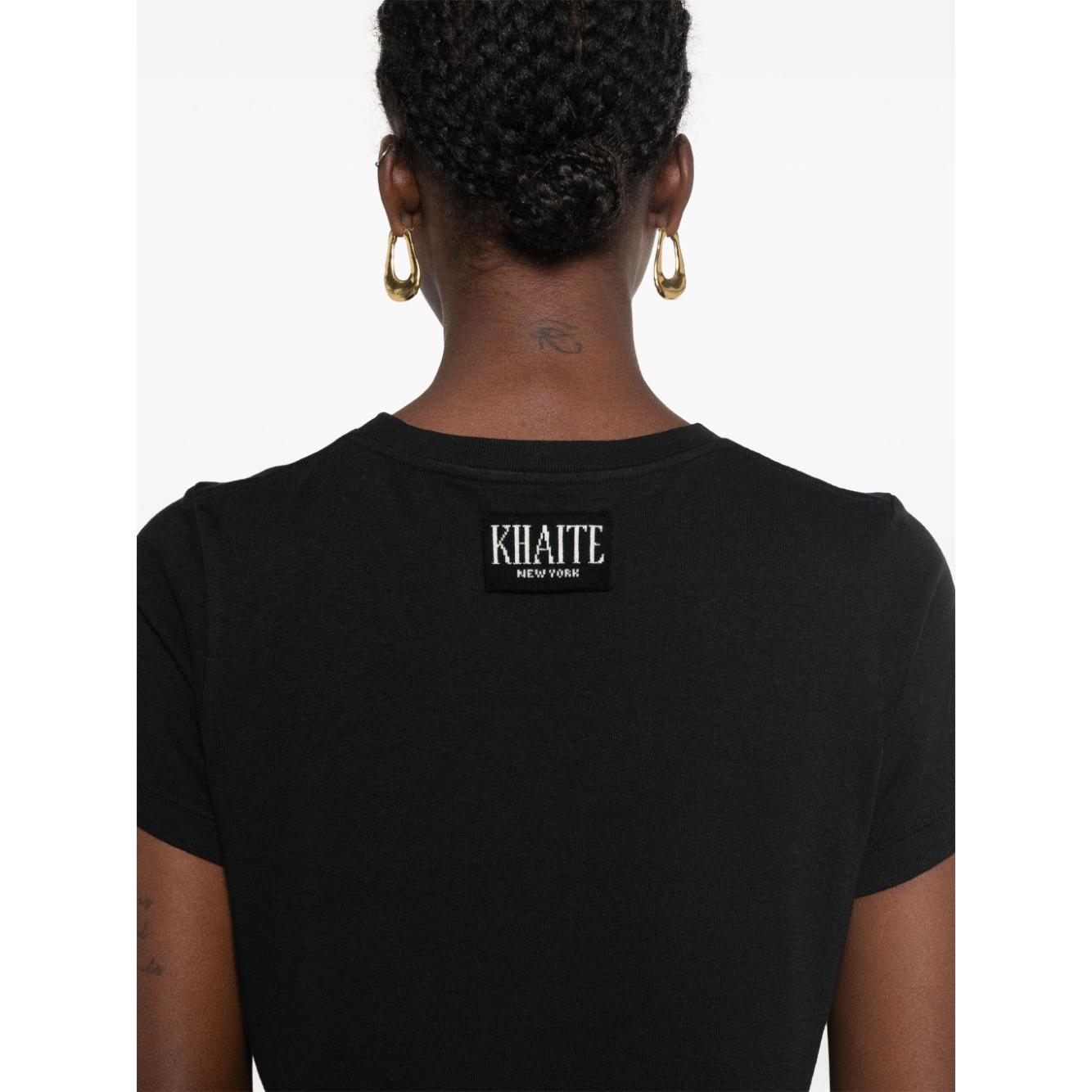 KHAITE T-shirts and Polos Black Topwear Khaite